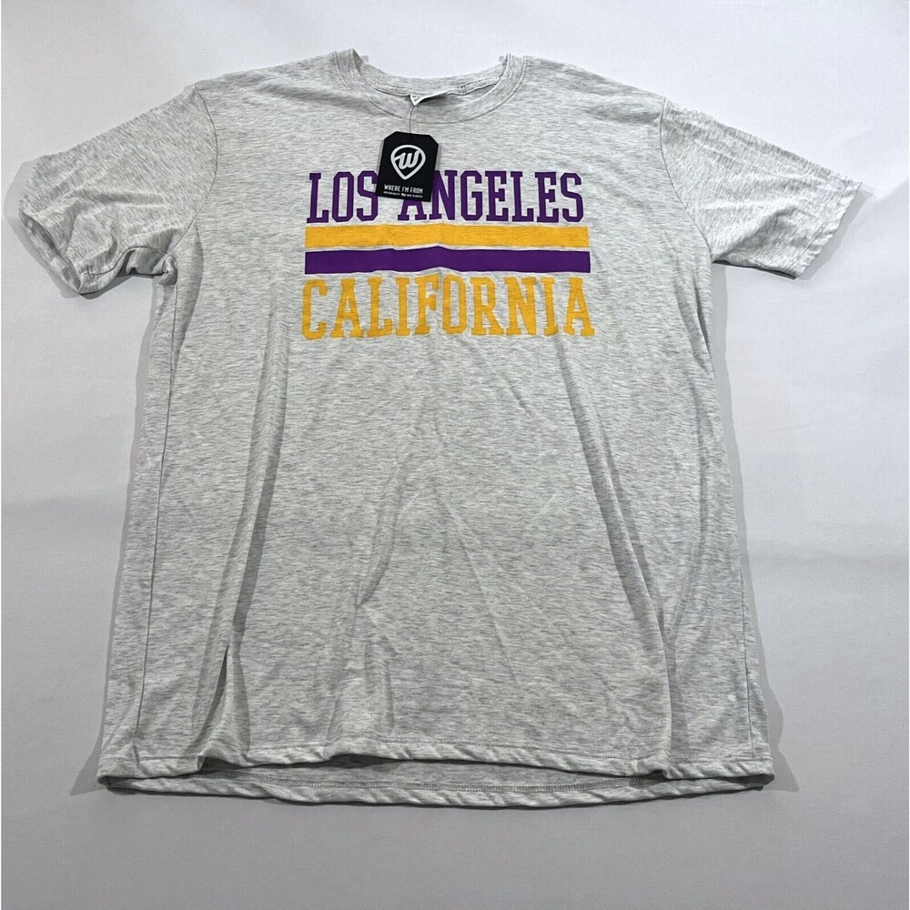 Where I'm From Adult Los Angeles CA Crew Tee T-Shirt Cotton Poly Mens XL NWT
